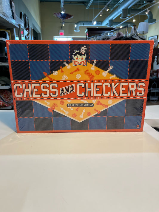 Chess & Checkers Board Game