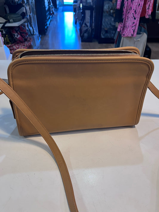 Vintage Coach Tan Sutton Zip Crossbody