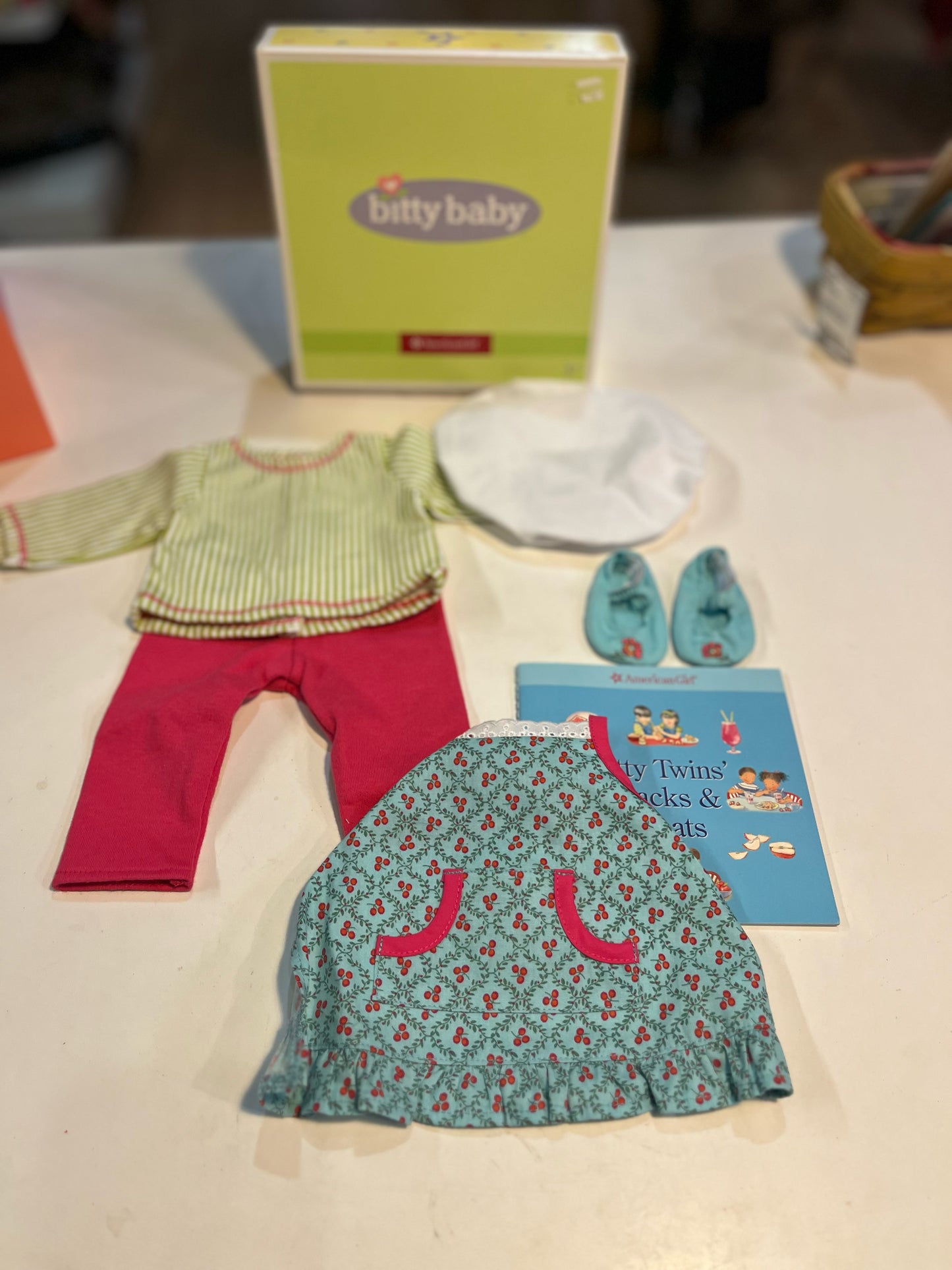 American Girl Bitty baby "Twins Chef Outfit"