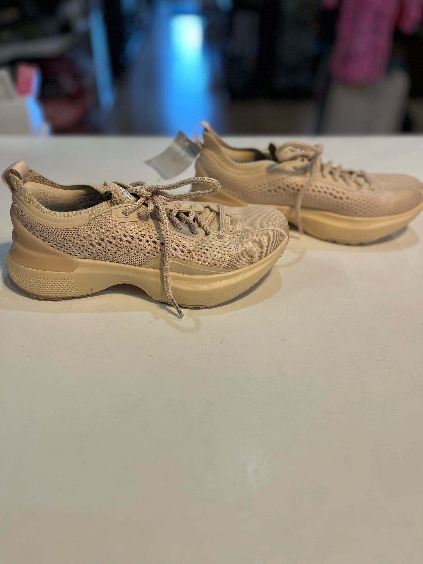 Lululemon Cream "Chargefeel 3 Workout" Sneakers