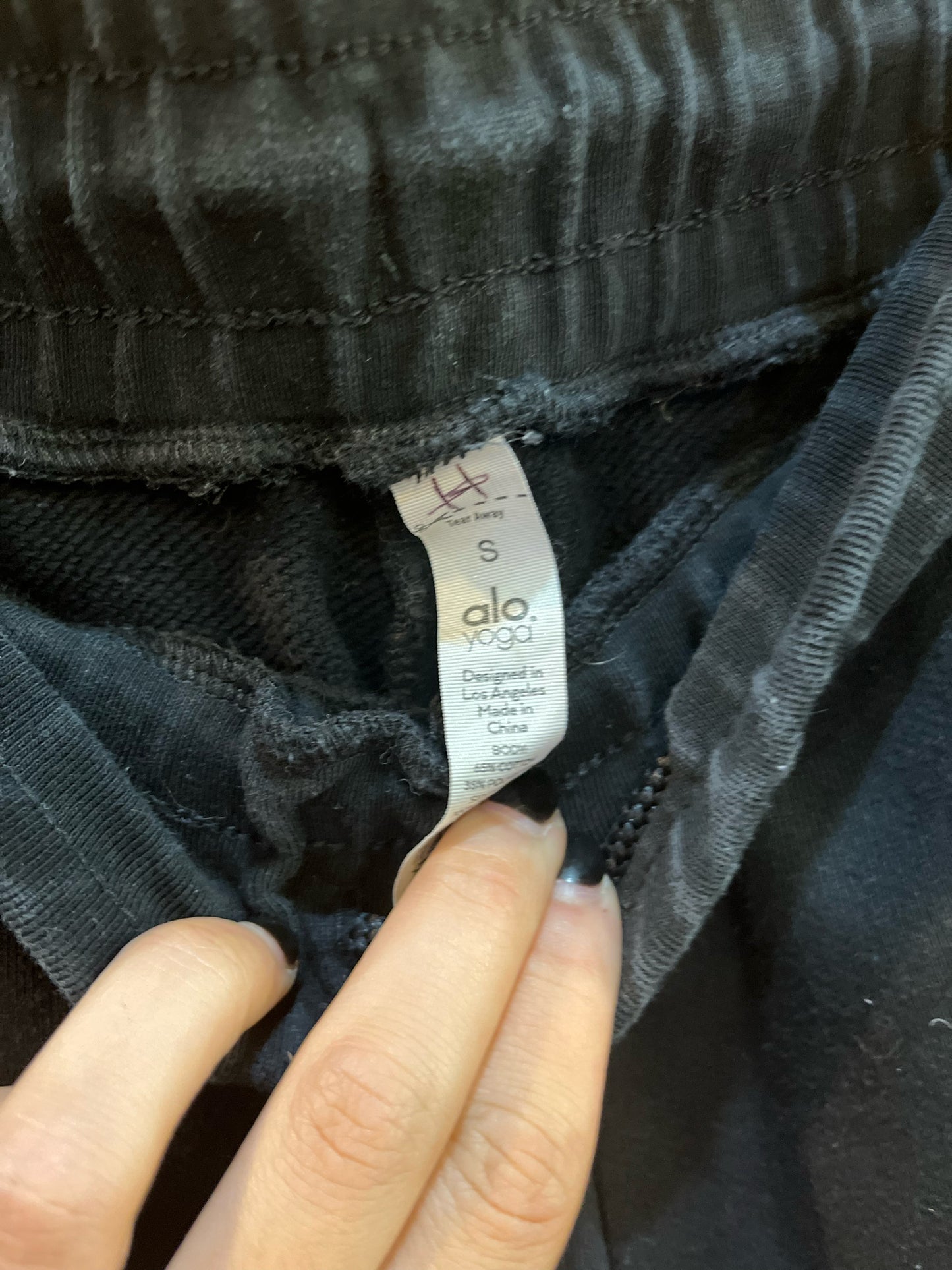 Size S alo Black Sweatpants