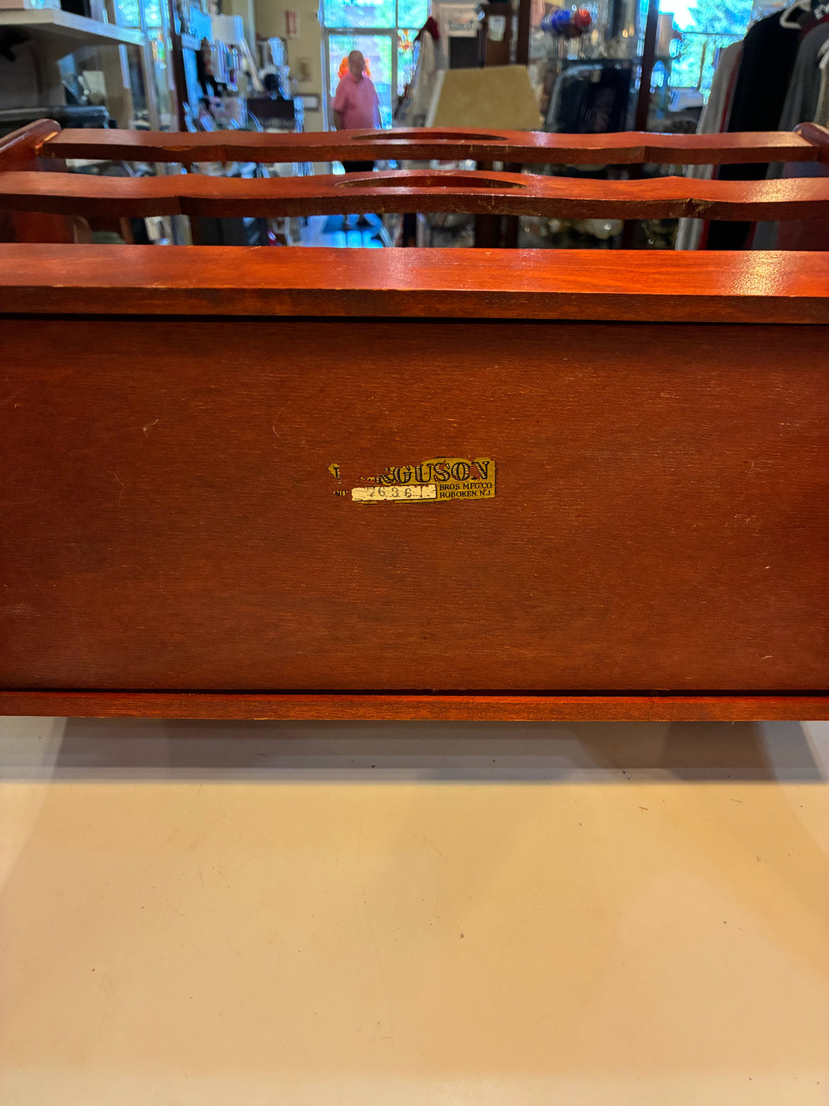 Ferguson Bros Wooden Magazine Rack
