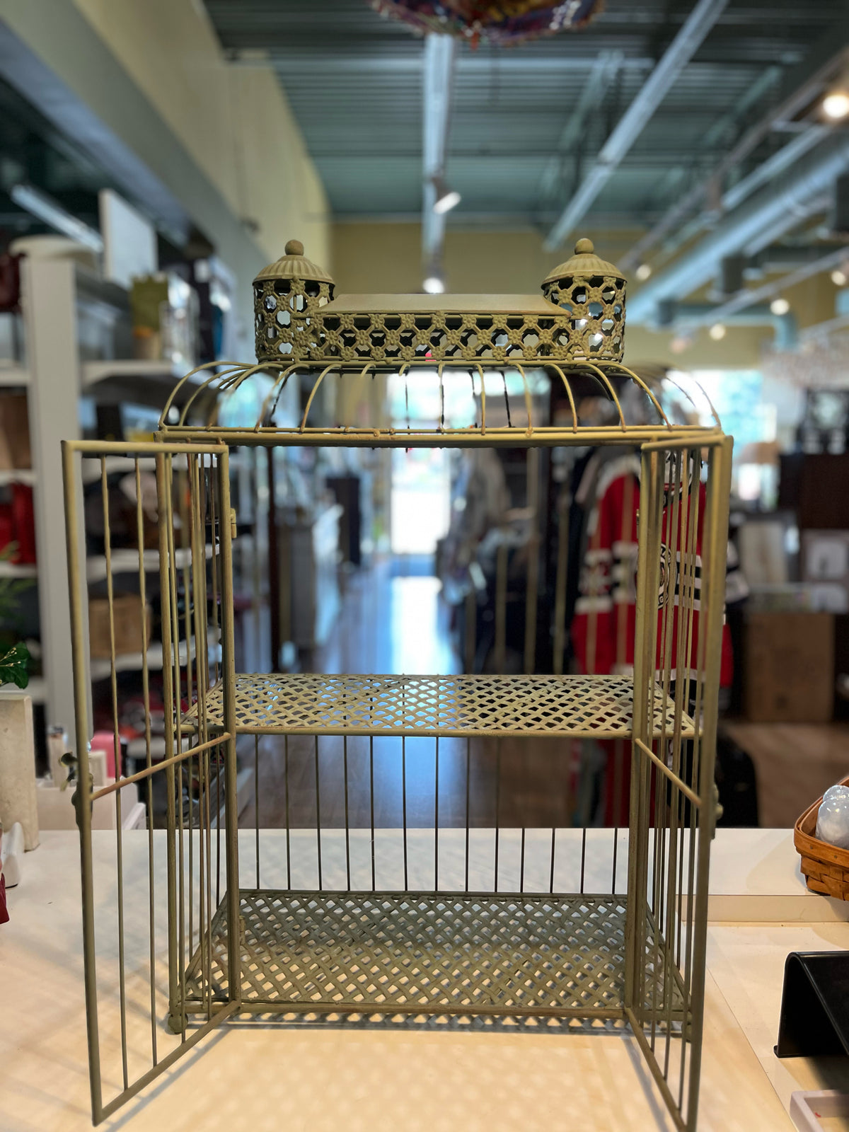 two tier victorian style birdcage