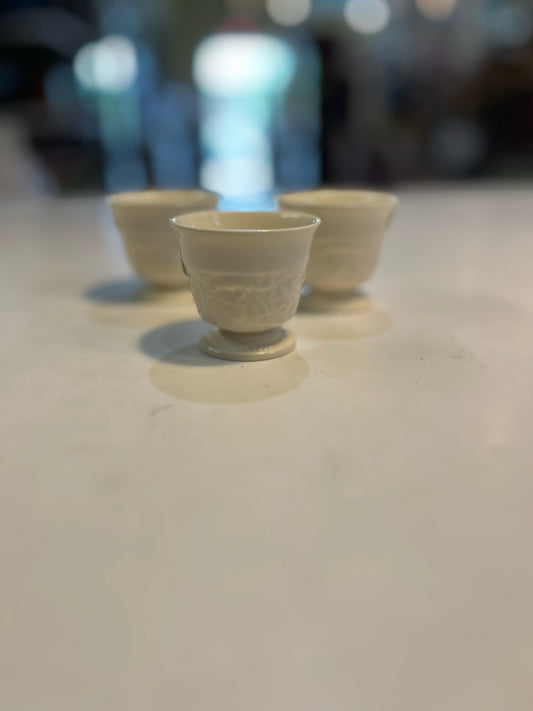 Set of 3 Wedgewood Cream Bone China Egg Holders