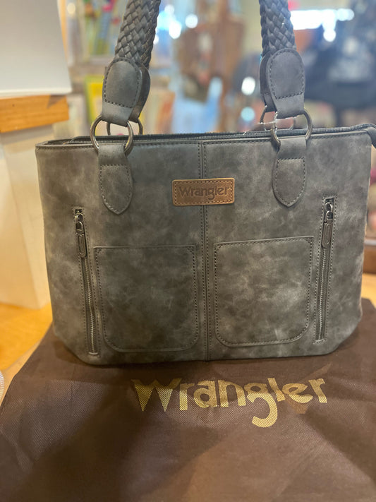 Wrangler Distressed Gray Handbag